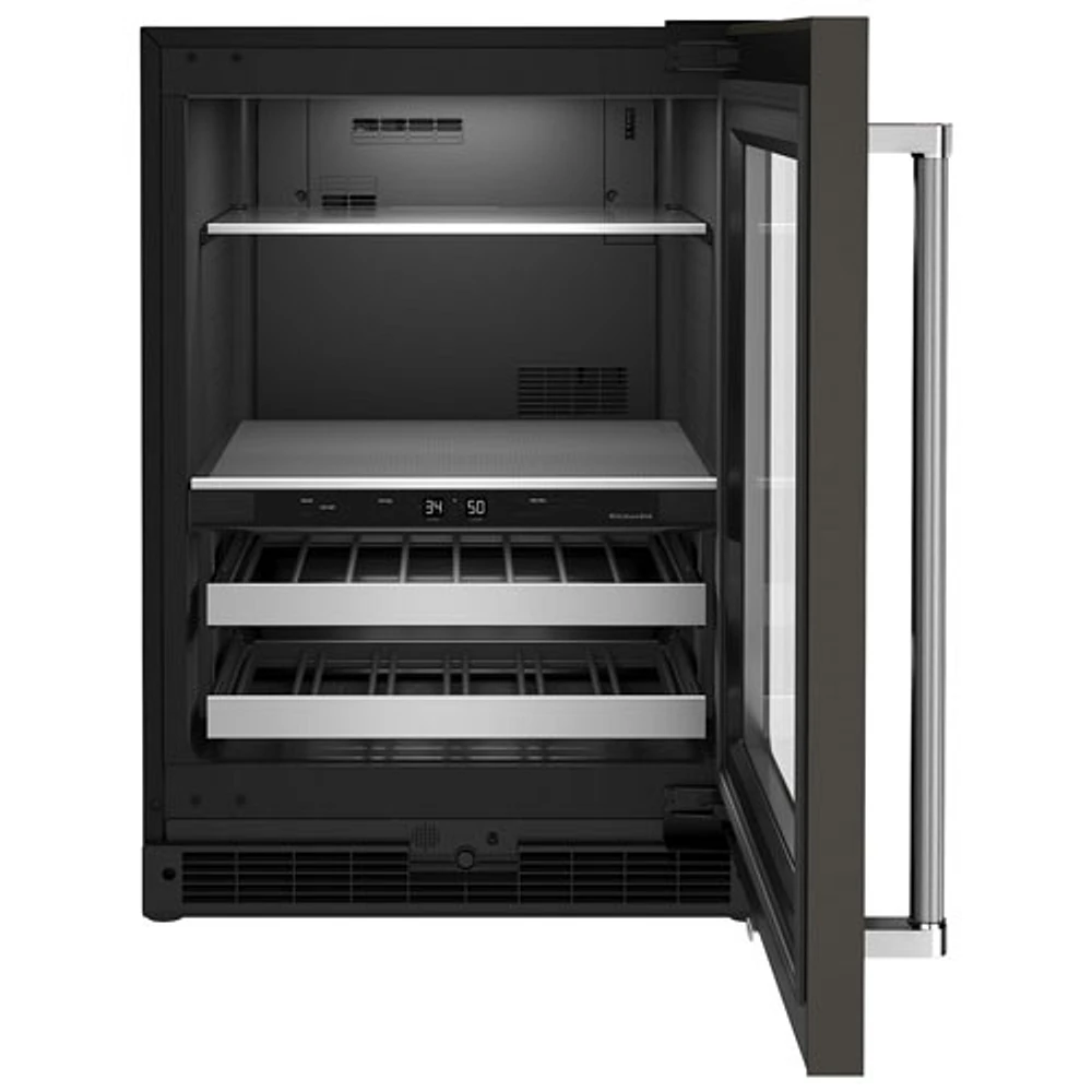 KitchenAid Undercounter 4.9 Cu. Ft. Freestanding Beverage Centre (KUBR314KBS) - Black Stainless Steel