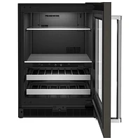 KitchenAid Undercounter 4.9 Cu. Ft. Freestanding Beverage Centre (KUBR314KBS) - Black Stainless Steel