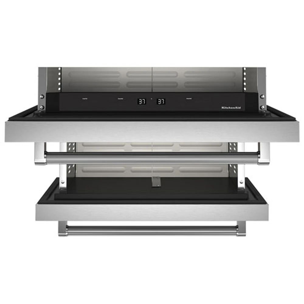KitchenAid Undercounter Drawer 4.4 Cu. Ft. Freestanding Bar Fridge (KUDR204KSB) - Stainless Steel