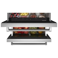 KitchenAid Undercounter Drawer 4.4 Cu. Ft. Freestanding Bar Fridge (KUDR204KSB) - Stainless Steel