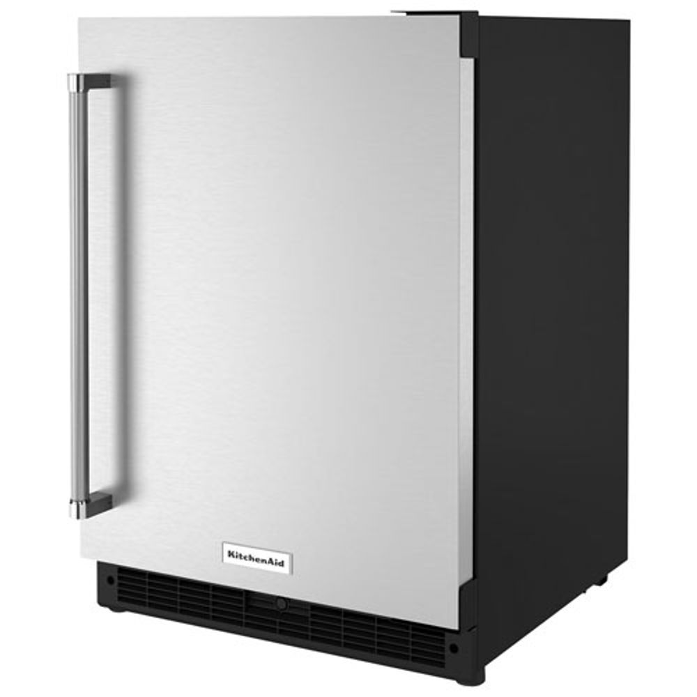 KitchenAid Undercounter 5.0 Cu. Ft. Freestanding Bar Fridge (KURR114KSB) - Stainless Steel