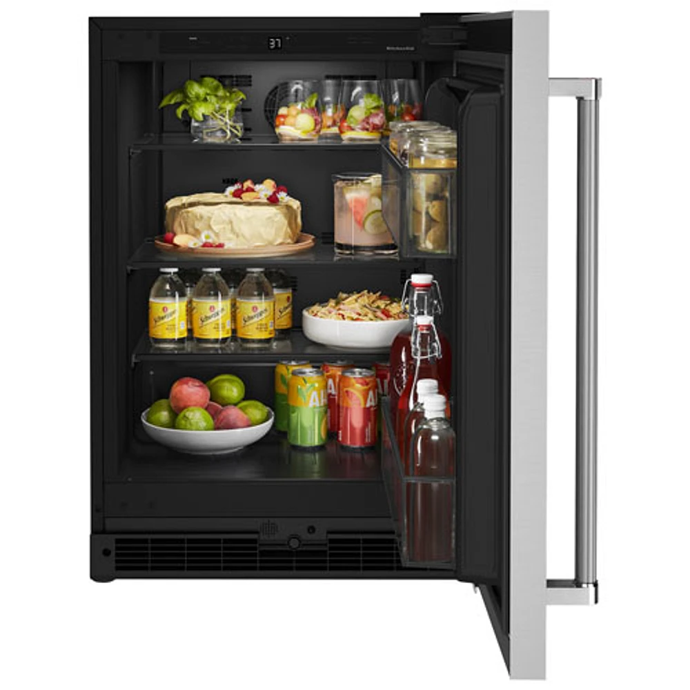 Réfrigérateur de bar autonome sous le comptoir de 5,0 pi³ de KitchenAid (KURR114KSB) - Acier inoxydable