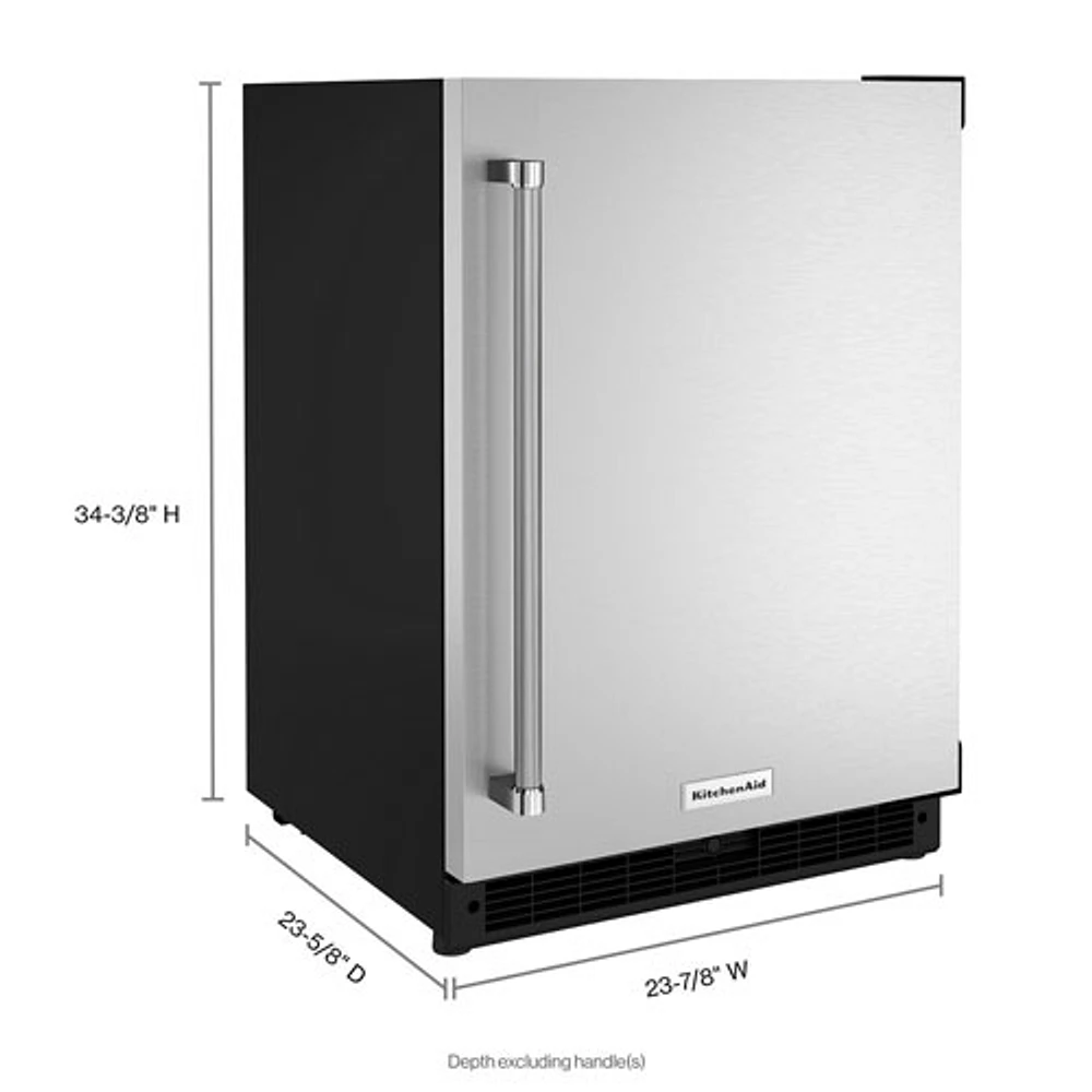 Réfrigérateur de bar autonome sous le comptoir de 5,0 pi³ de KitchenAid (KURR114KSB) - Acier inoxydable