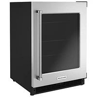 KitchenAid Undercounter 5.2 Cu. Ft. Freestanding Bar Fridge (KURR214KSB) - Stainless Steel