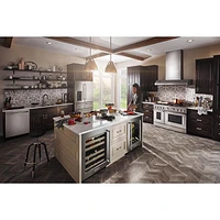 KitchenAid Undercounter 5.2 Cu. Ft. Freestanding Bar Fridge (KURR214KSB) - Stainless Steel