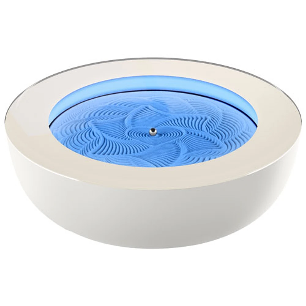 HoMedics Drift Sandscape 16" Kinetic Sand Table - Cream