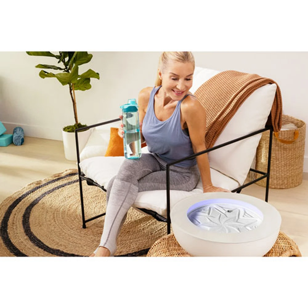 HoMedics Drift Sandscape 16" Kinetic Sand Table - Cream