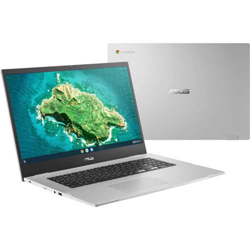 ASUS 17.3" Chromebook - Transparent Silver (Intel Pentium Silver N6000/128GB eMMC/8GB RAM/Chrome OS)