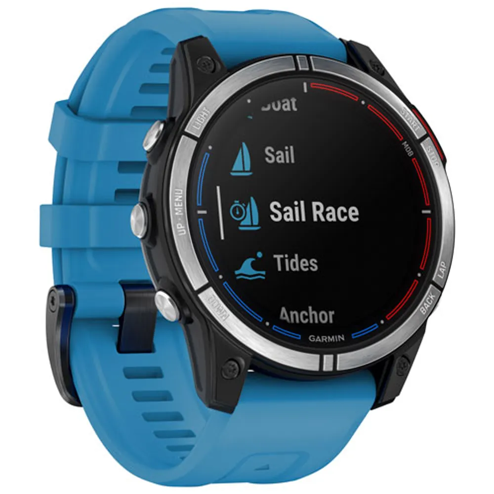 Garmin Quatix 7 47mm Marine Bluetooth Sailing Smartwatch - Cirrus Blue