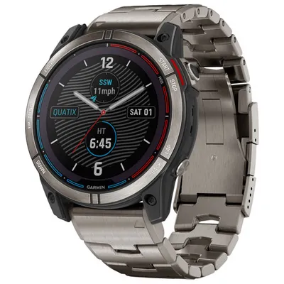 Garmin Quatix 7X 51mm Marine Bluetooth Sailing Smartwatch - Titanium