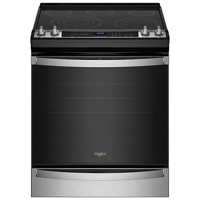 Cuisinière électrique avec friture à air chaud 6,4 pi³ 30 po de Whirlpool (YWEE745H0LZ) - Inox - BO - Parfait état