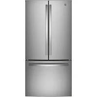Réfrigérateur à deux portes 18,6 pi³ 33 po de GE (GWE19JYLFS) - Inox - Boîte ouverte - Parfait état