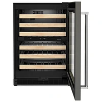 KitchenAid 46-Bottle Freestanding Dual Temperature Zone Wine Cellar (KUWR214KPA) - Panel Ready