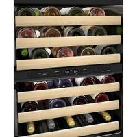 KitchenAid 46-Bottle Freestanding Dual Temperature Zone Wine Cellar (KUWR214KPA) - Panel Ready