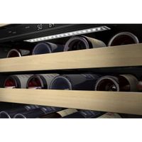 KitchenAid 46-Bottle Freestanding Dual Temperature Zone Wine Cellar (KUWL214KSB) - Stainless Steel/Wood