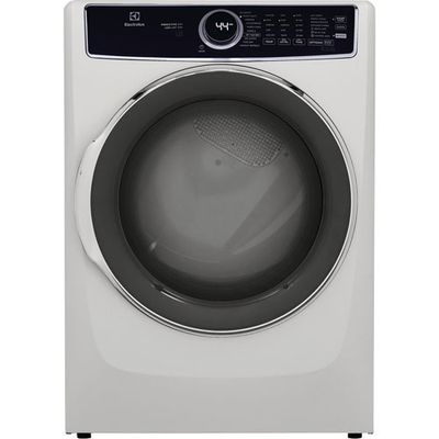 Electrolux 8.0 Cu. Ft. Electric Steam Dryer (ELFE753CAW) - White - Open Box - Scratch & Dent