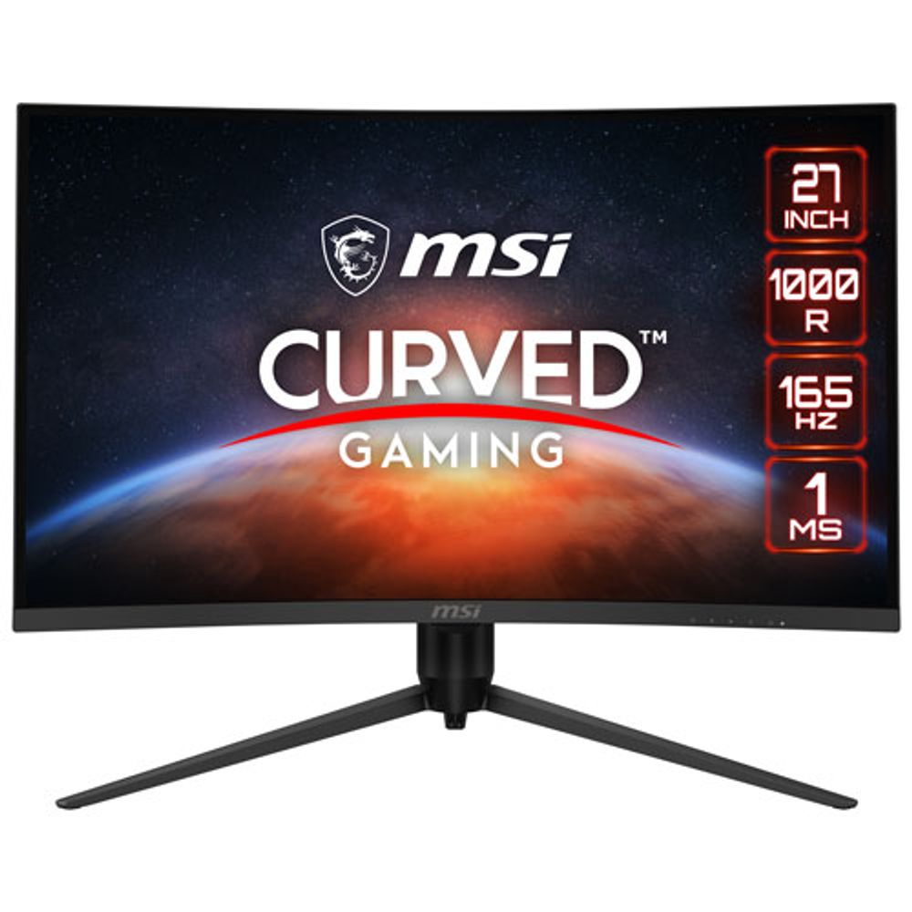 MSI Optix 27" FHD 165Hz 1ms GTG 1000R Curved VA LED FreeSync Gaming Monitor with HAS (G271CP)