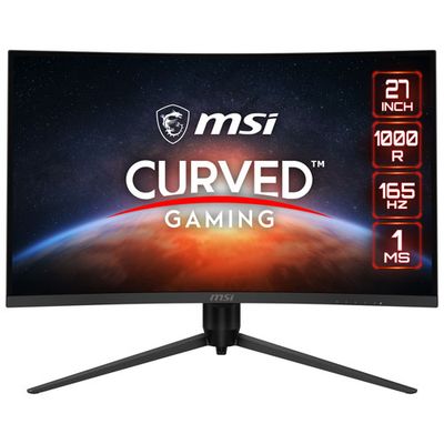 MSI Optix 27" FHD 165Hz 1ms GTG 1000R Curved VA LED FreeSync Gaming Monitor with HAS (G271CP)