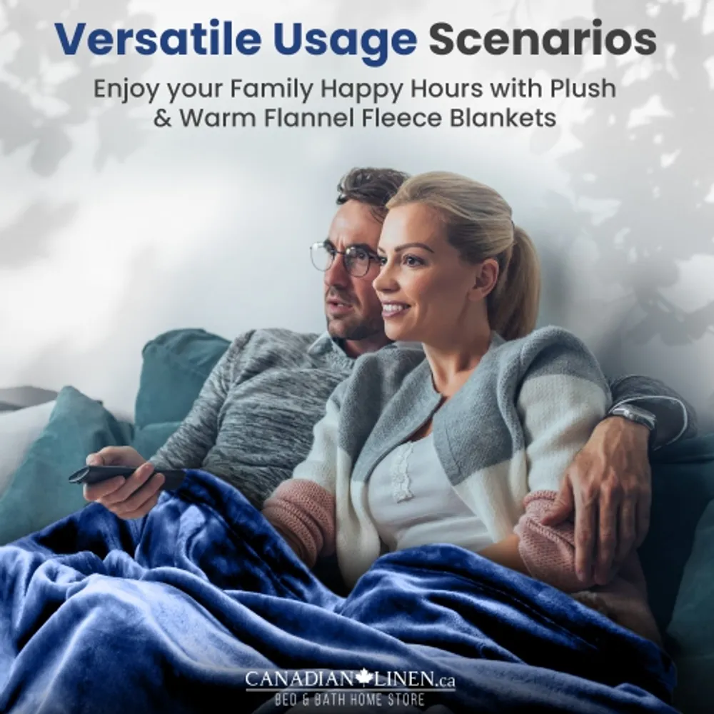 CANADIAN LINEN Blankets Home Decor Bed Blankets Soft Warm Fleece Throw  Blankets | Coquitlam Centre