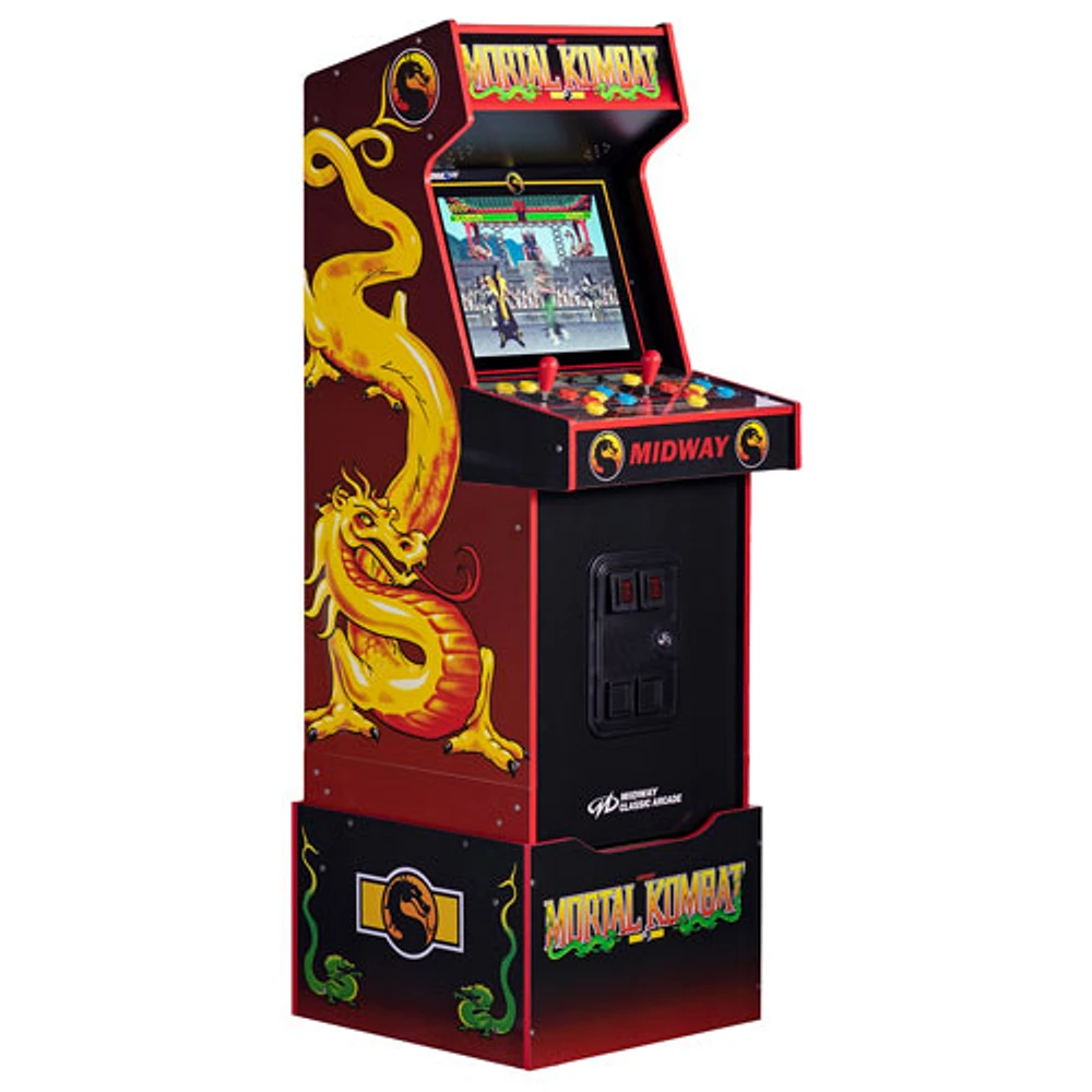 Borne d'arcade Midway Legacy Mortal Kombat édition 30e anniversaire avec base d'Arcade1Up