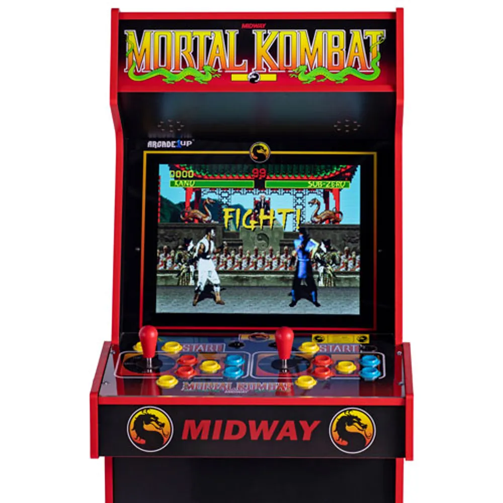 Arcade1Up Midway Legacy Mortal Kombat 30th Anniversary Edition Arcade Machine with Riser