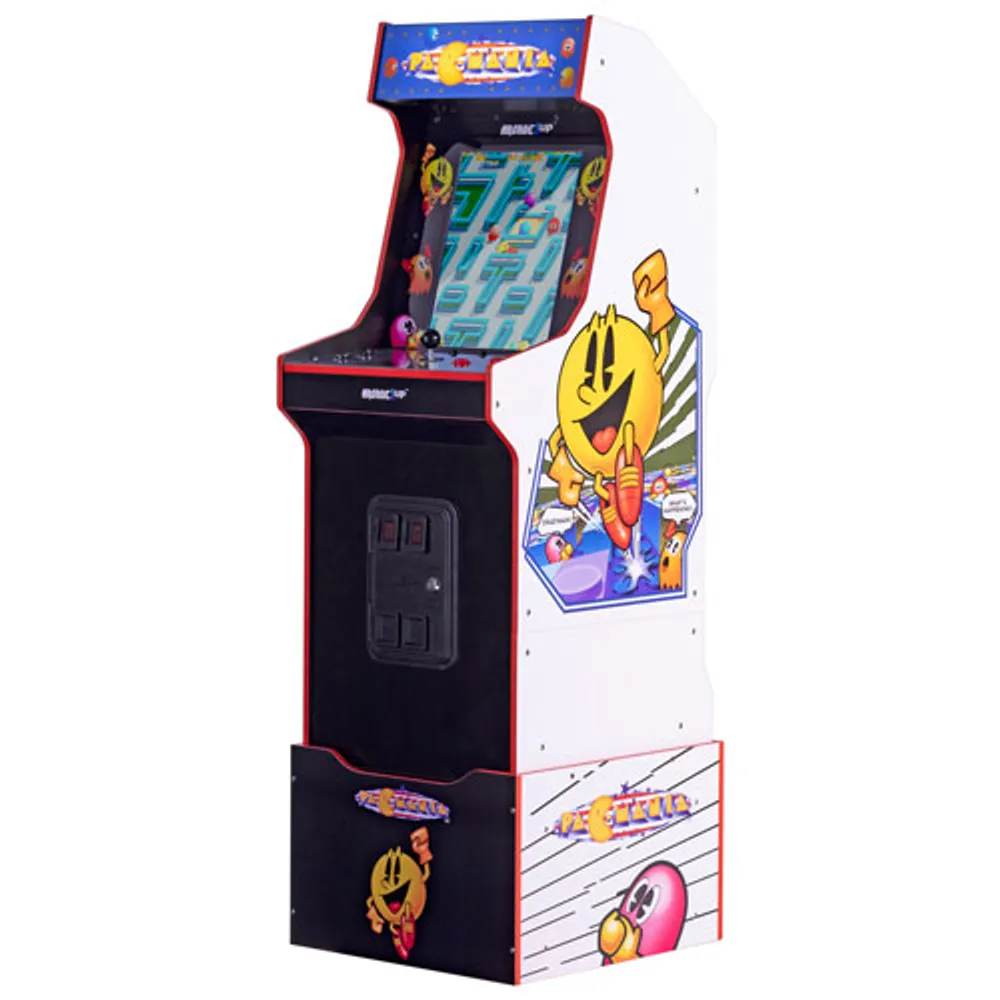 Arcade1Up Pac-Mania Arcade Machine with Riser