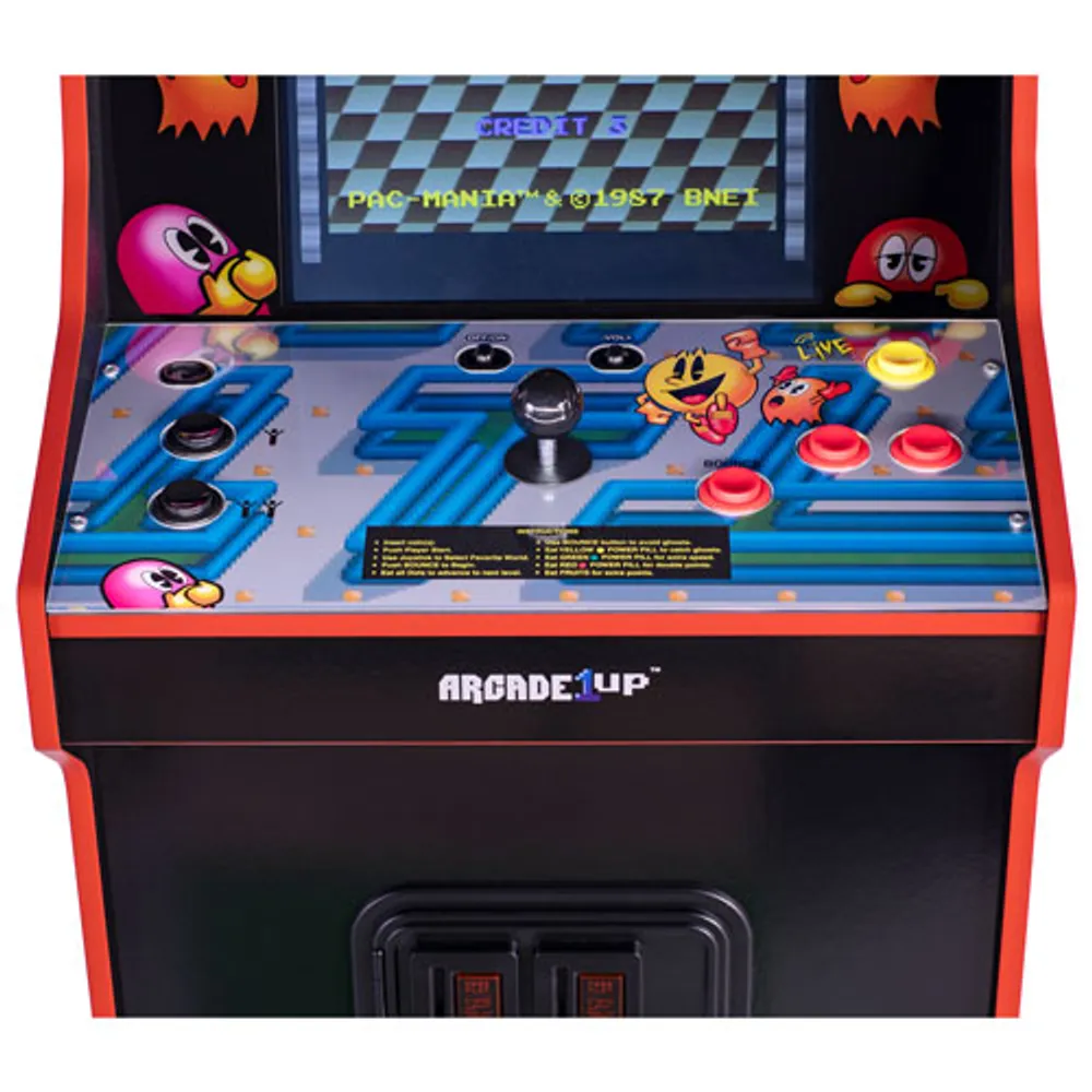 Arcade1Up Pac-Mania Arcade Machine with Riser