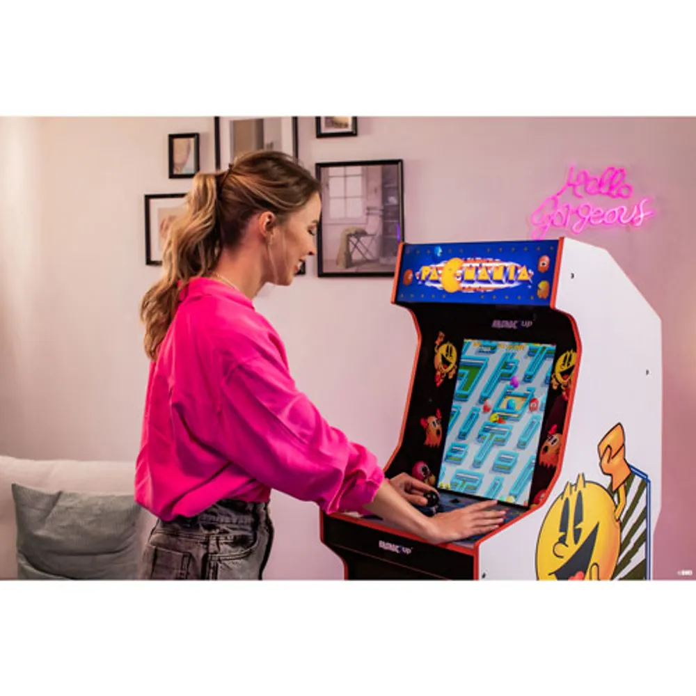 Arcade1Up Pac-Mania Arcade Machine with Riser