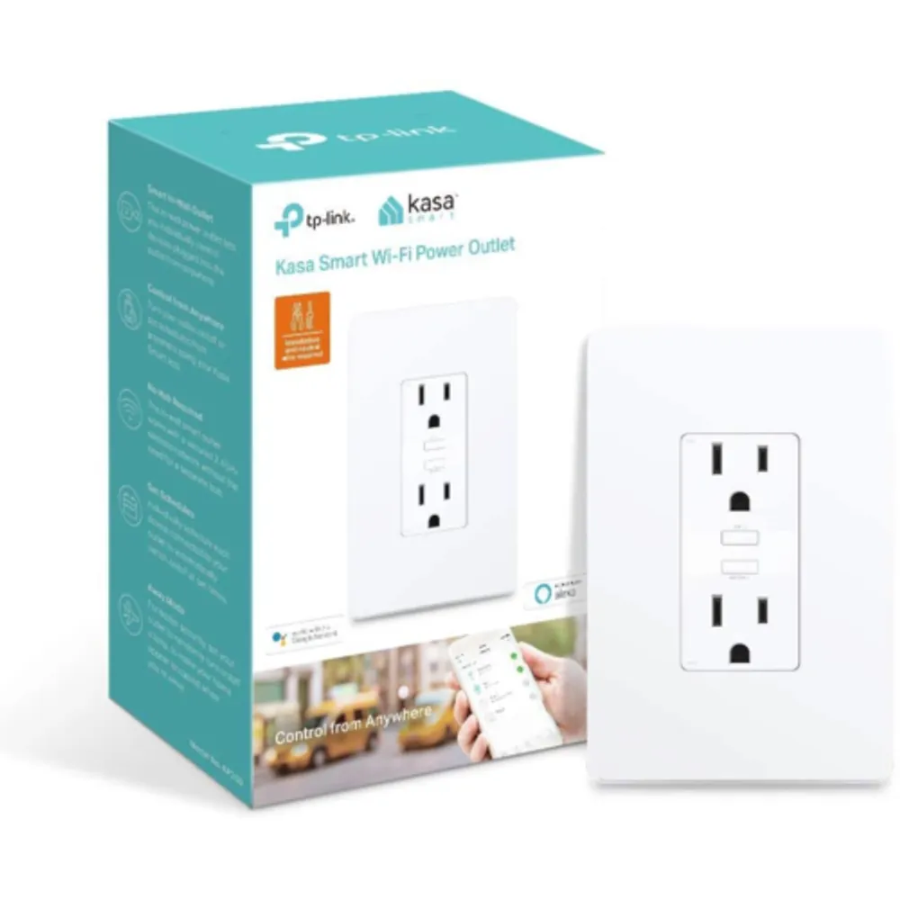 2-Outlet Outdoor Wi-Fi Smart Socket with Timer, Compatible with Alexa,  Google Home - PrimeCables®