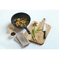 Wok antiadhésif de 12 po en aluminium Classic de Ken Hom - Noir