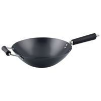 Ken Hom Excellence 12" Non-Stick Carbon Steel Wok - Black