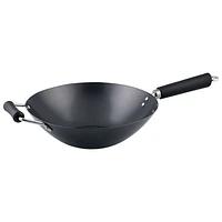 Ken Hom Excellence 12" Non-Stick Carbon Steel Wok - Black