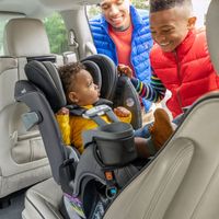 Evenflo All4One DLX Convertible All-in-One Booster Car Seat with Sensor Safe - Kingsley Black