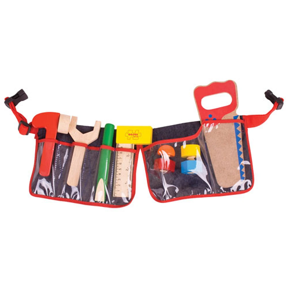 Ceinture de menuisier de Bigjigs Toys - Rouge