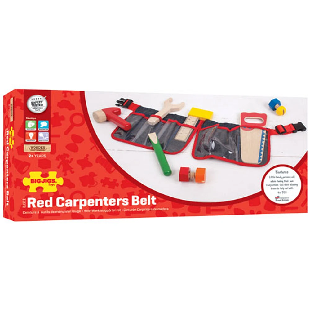 Bigjigs Toys Carpenter's Belt - Red