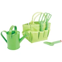 Bigjigs Toys Tote Bag with Children's Garden Tools - Small - Green