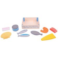 Bigjigs Toys Wooden Seafood Crate