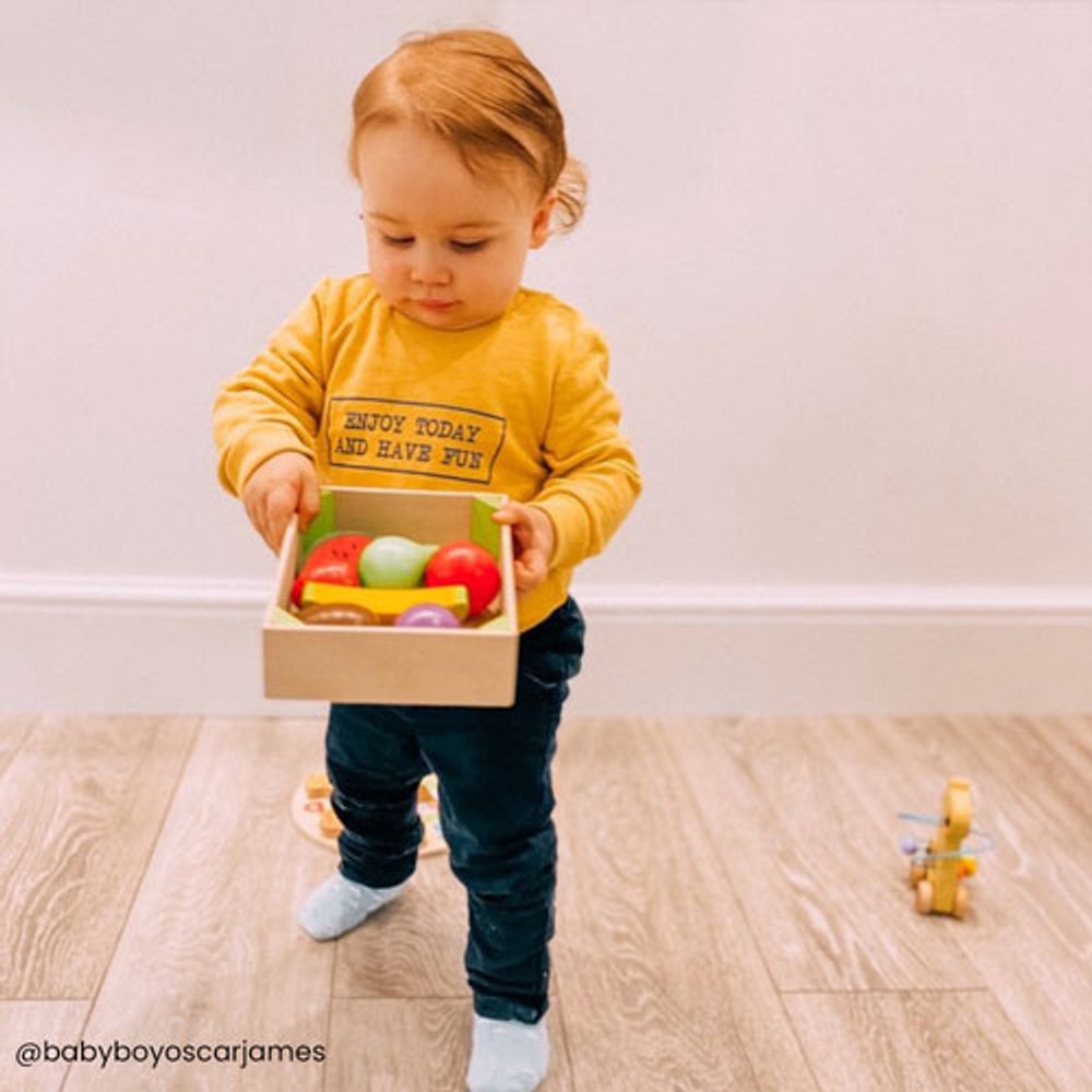 Bigjigs Toys Wooden Fruit Crate