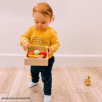 Bigjigs Toys Wooden Fruit Crate