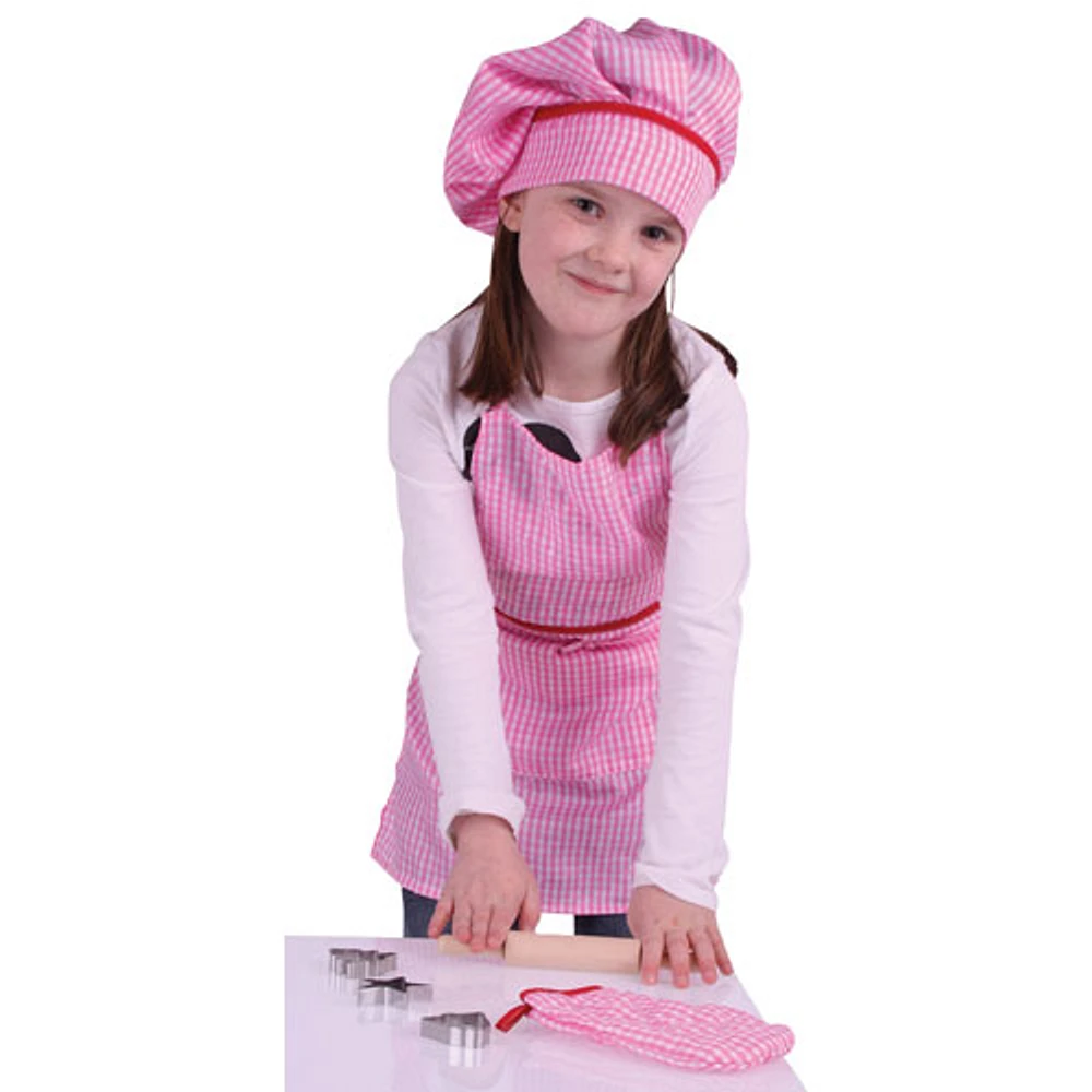 Ensemble de chef de Bigjigs Toys - Rose