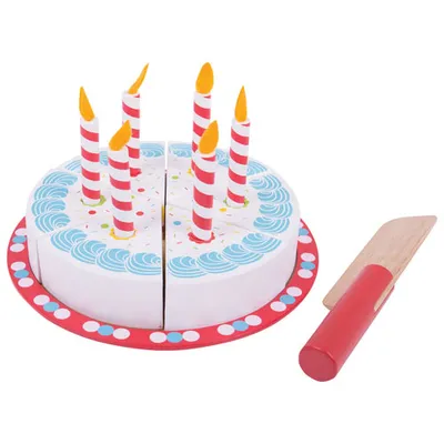 Gâteau d'anniversaire en bois de Bigjigs Toys