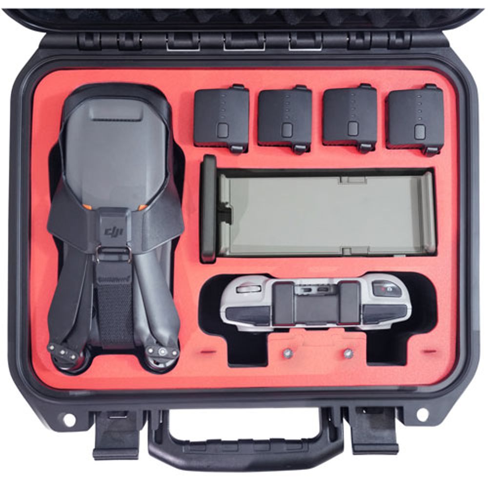 VCUTECH Waterproof Hard Shell Carrying Case for DJI Mavic 3 Series - Black