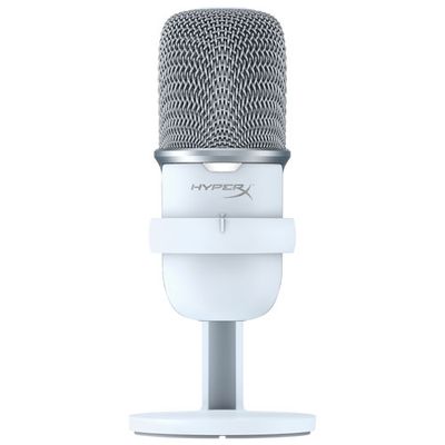 HyperX SoloCast Gaming USB Condenser Microphone - White