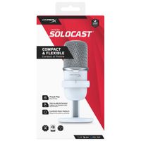 HyperX SoloCast Gaming USB Condenser Microphone - White