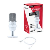 HyperX SoloCast Gaming USB Condenser Microphone - White