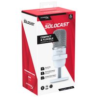 HyperX SoloCast Gaming USB Condenser Microphone - White