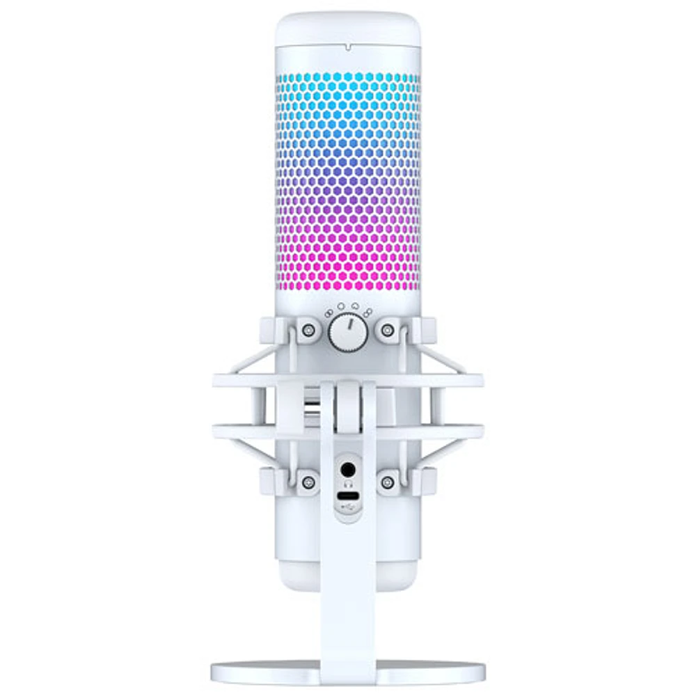 HyperX QuadCast S USB Condenser Microphone - White