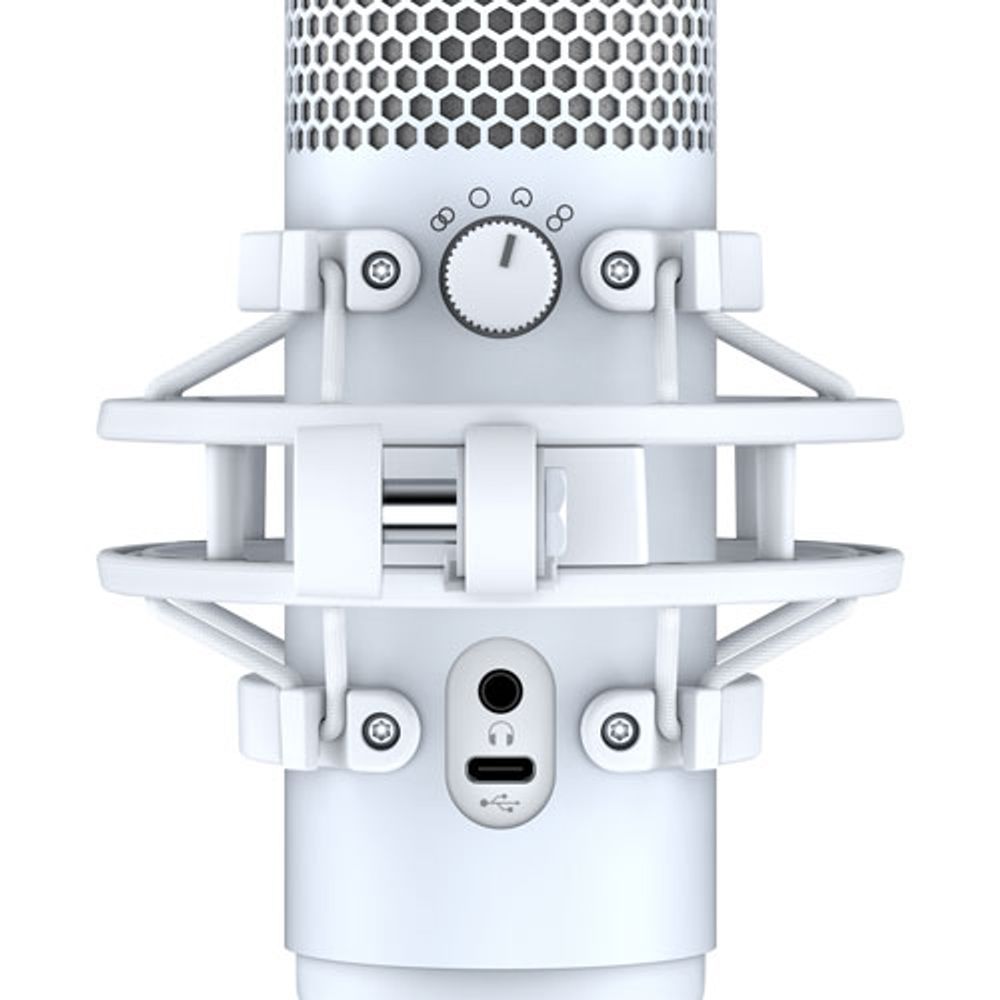 HyperX QuadCast S USB Condenser Microphone - White