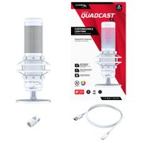 HyperX QuadCast S USB Condenser Microphone - White