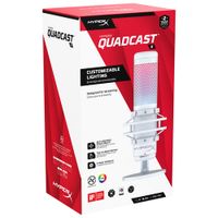 HyperX QuadCast S USB Condenser Microphone - White